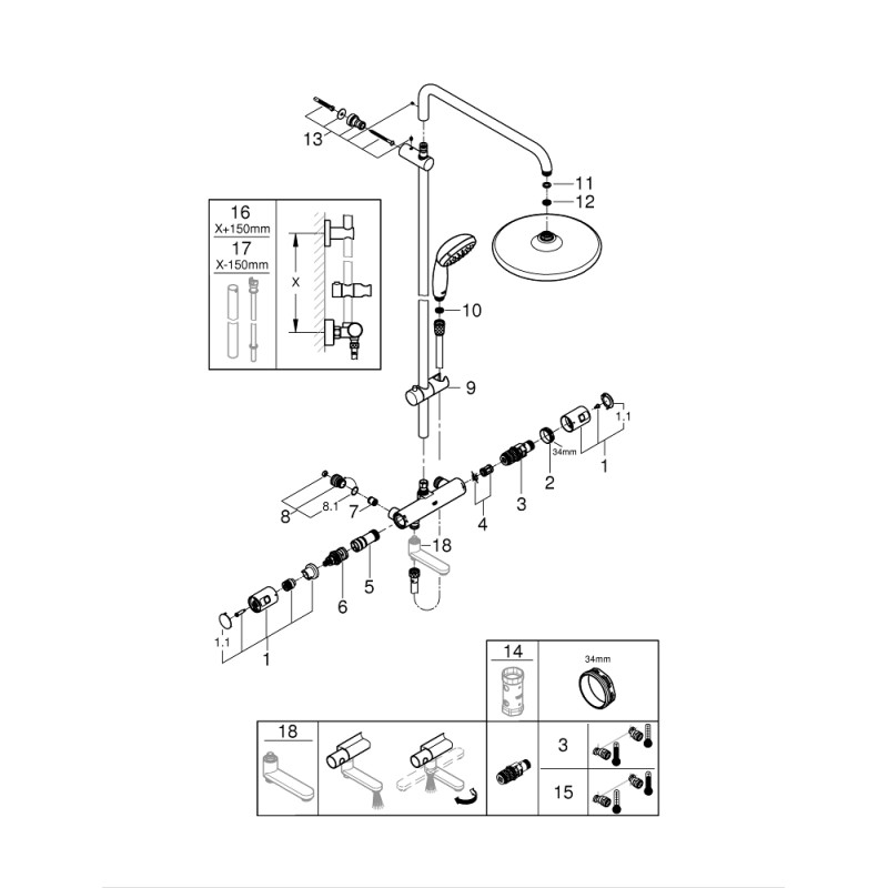 Vitalio Start 250 brusesystem 8,5 160mm