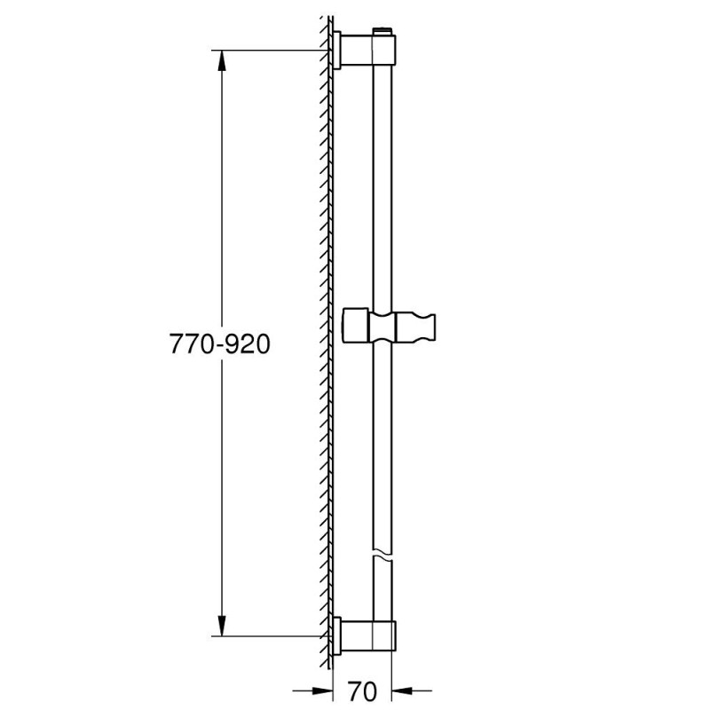 Vitalio Universal brusetang 900mm