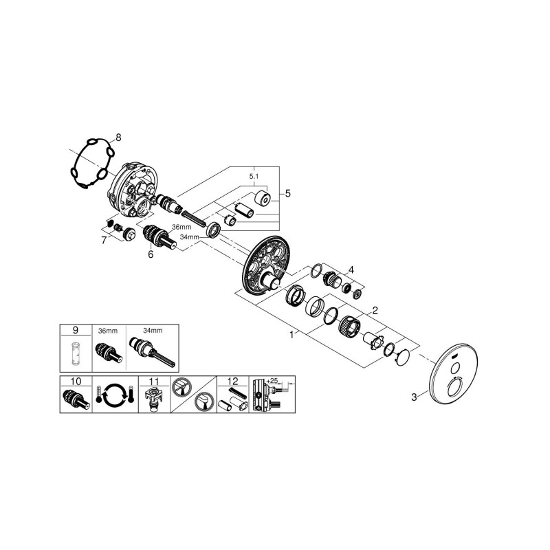 GRT SmartControl term.udv.D rund 1SC