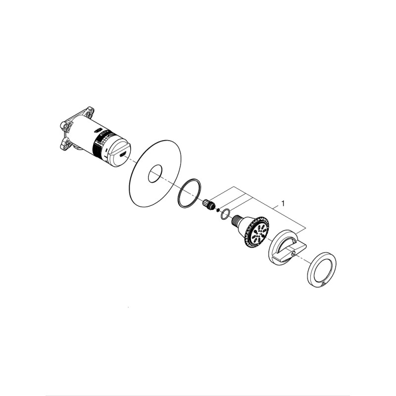 15 mm Indbygningsventil