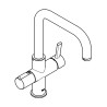 GROHE Red etgrebsarmatur Duo høj tud