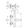Precision Start termostatarm. til kar ½"