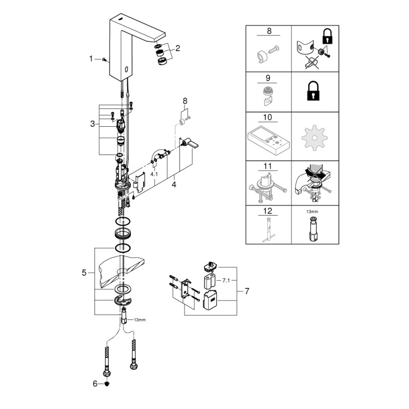 Eurocube E håndvask 6V L