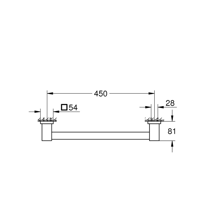 Start Cube badekarsgreb 450mm