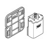 Batteri+Hus 6V Lithium, Type CR-P2