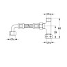Grohtherm Micro tilslutningssæt, 3/8"