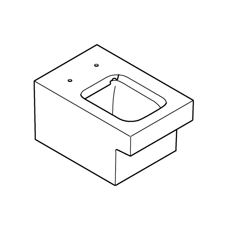 Cube Ceramic WC vægh. kantl. Pureguard
