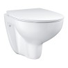 Bau Ceramic WC-sæt vægh, kantl, Slim