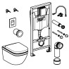 Solido Euro WC-set sort glossy forpl