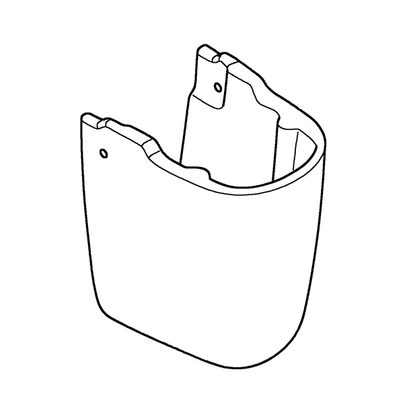 Bau Ceramic halvsøjle, H-340mm
