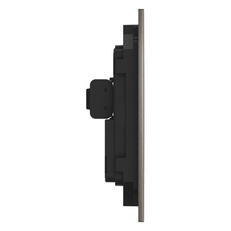 Arina betjeningsplade square chrome