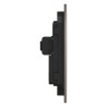 Arina betjeningsplade square chrome
