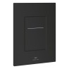 Arina betjeningsplade square chrome