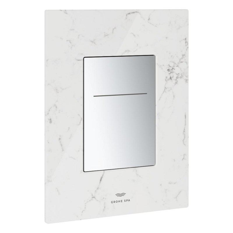 Arina betjeningsplade square chrome