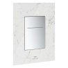Arina betjeningsplade square chrome