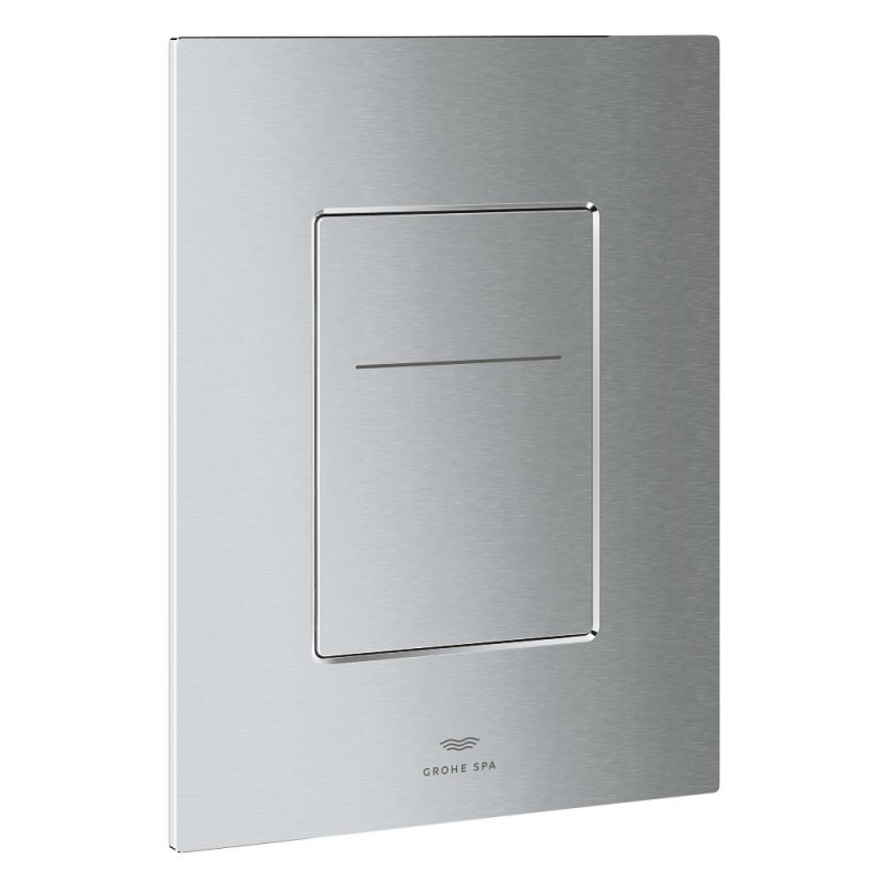 Arina betjeningsplade square chrome