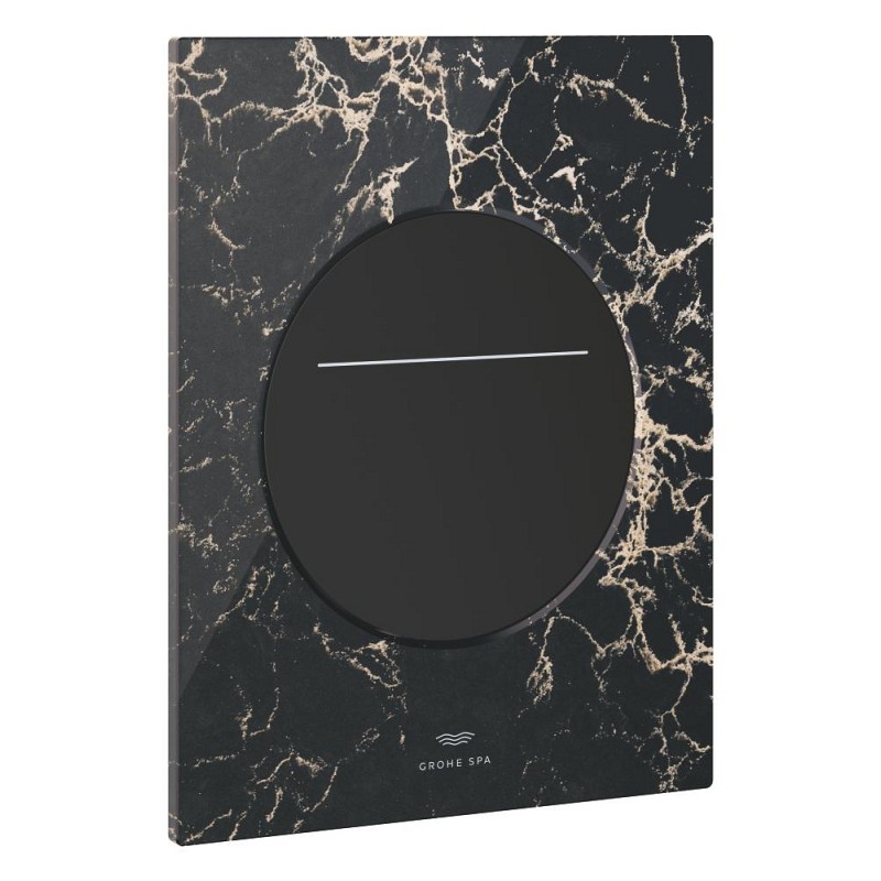 Arina betjeningsplade round chrome