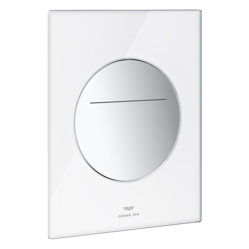 Arina betjeningsplade round chrome
