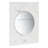 Arina betjeningsplade round chrome