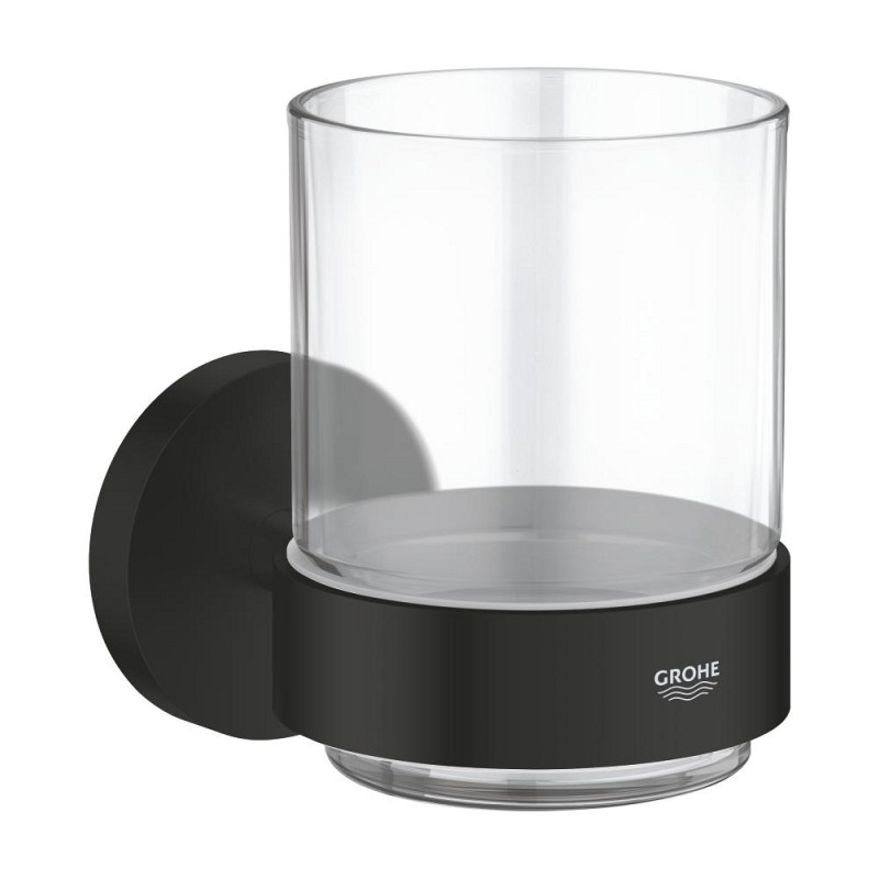 Essentials Glas m. holder