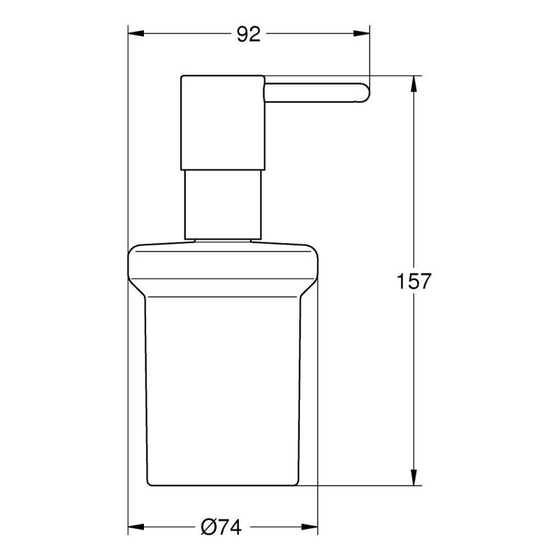 Essentials Sæbedispenser m. holder