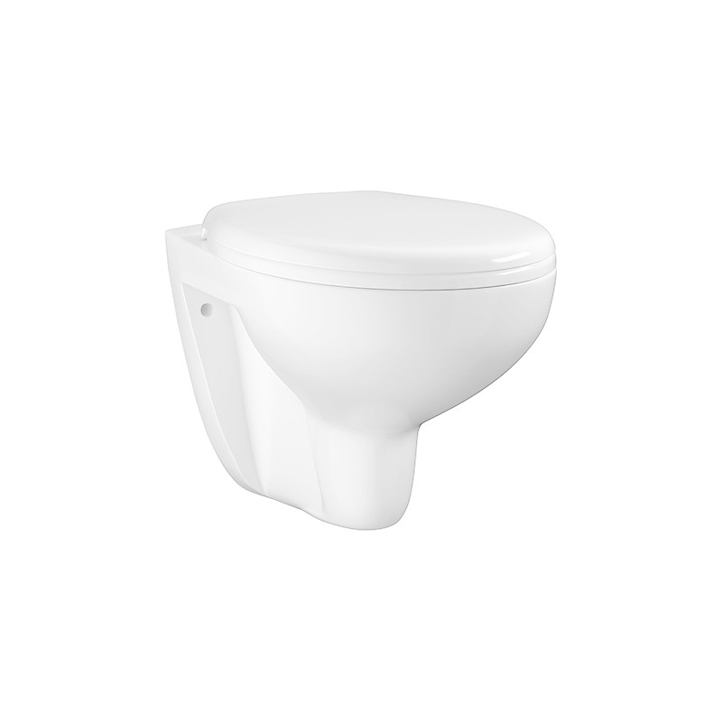 Bau Ceramic WC-sæt vægh, kantl, softcl.