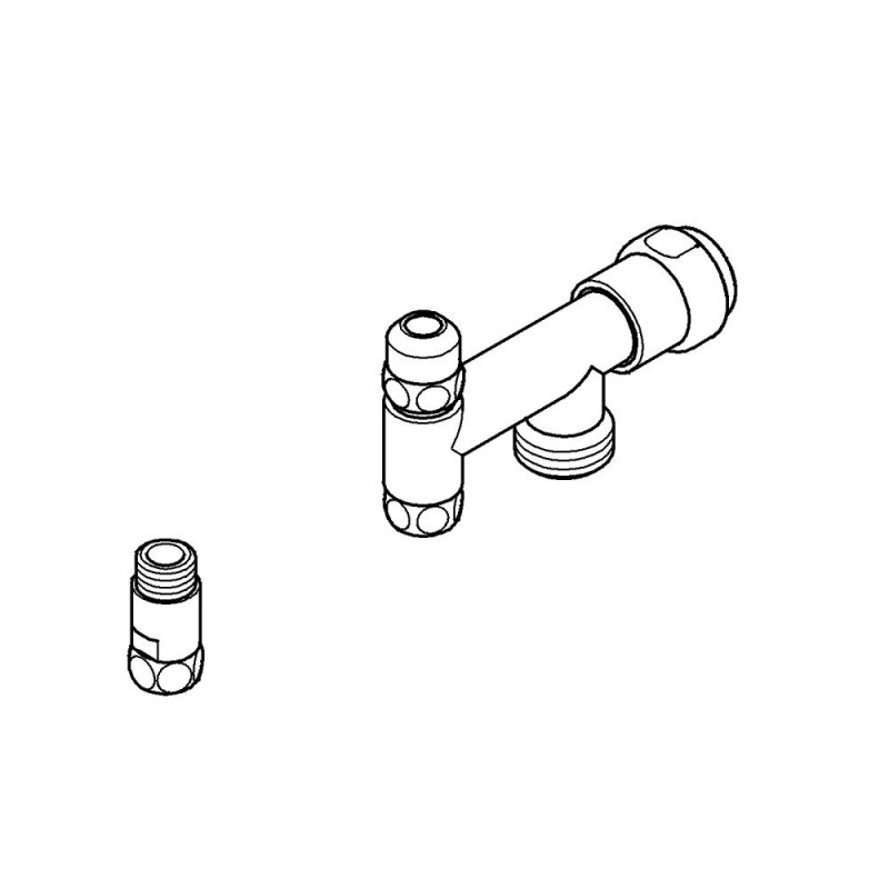 vinkelventil vaske-/opvaskemaskine 3/8"