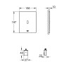 Tectron Bau E WC IR Betjeningsplade 6V