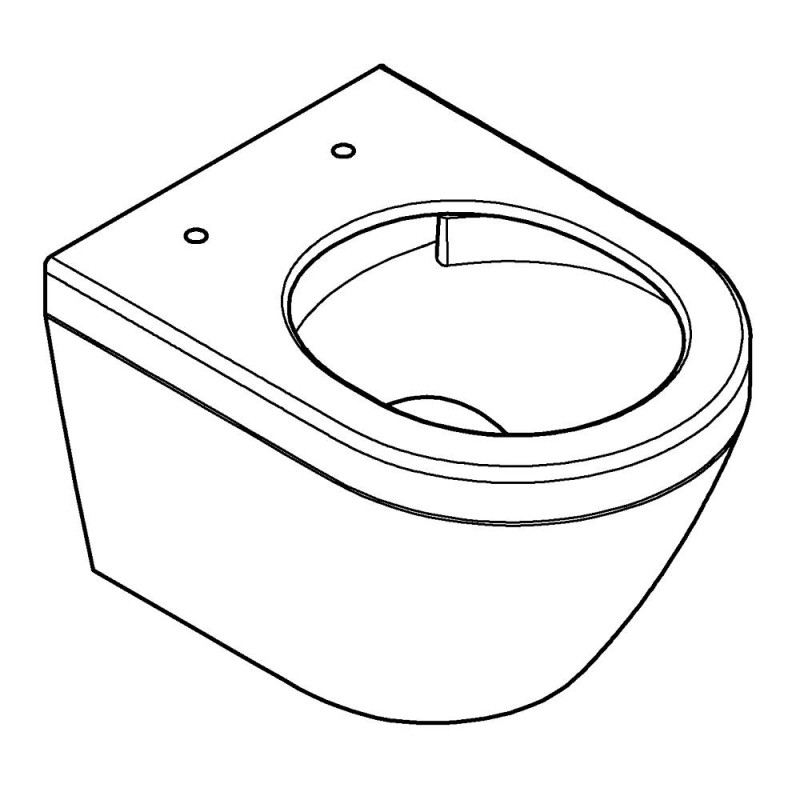 Euro Ceramic Toilet Vægh. Kantløs