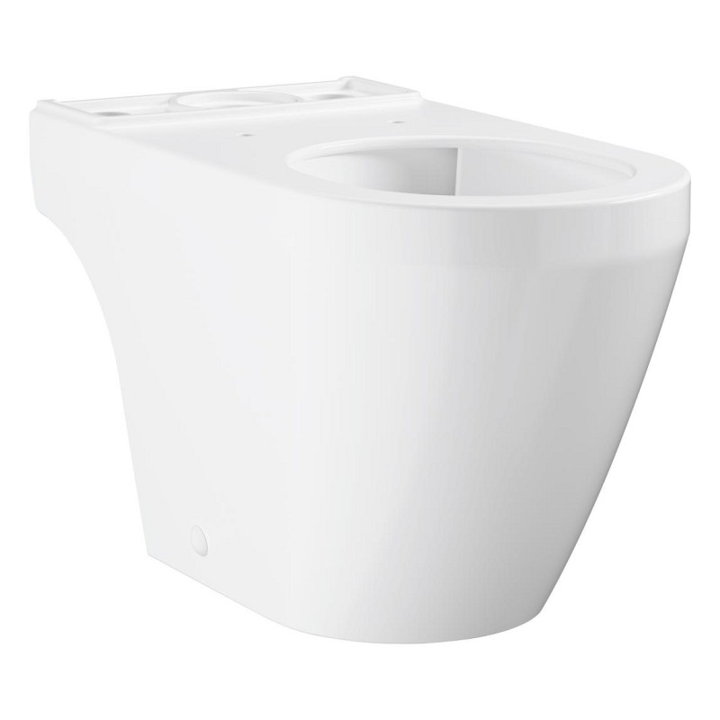 Euro Ceramic Toilet Gulvst. Kantløs
