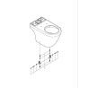 Euro Ceramic Toilet Gulvst. Kantløs