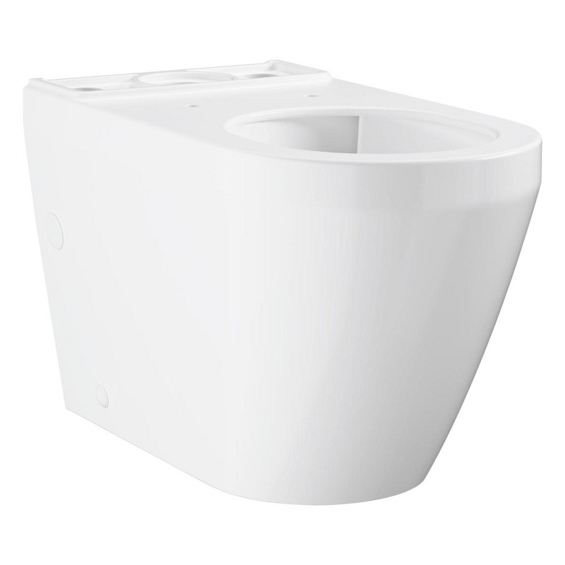 Euro Ceramic Toilet Gulvst. Kantløs