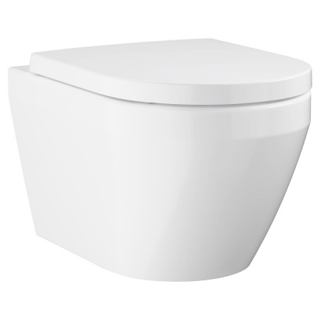 Euro Ceramic Toilet Vægh. Kantløs