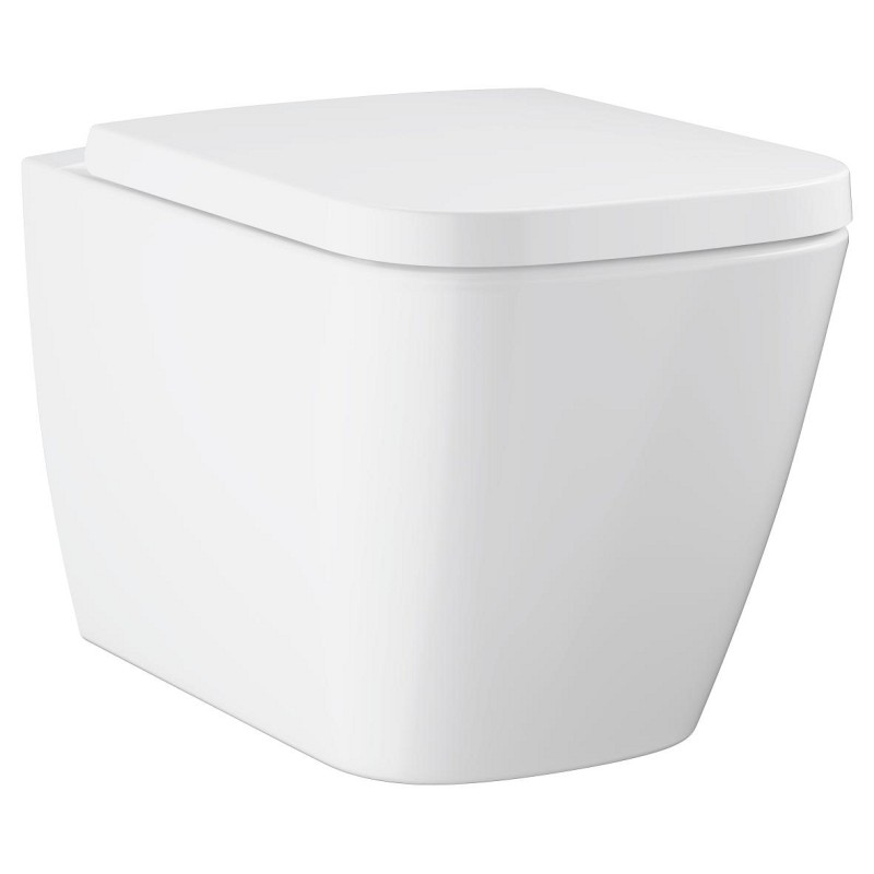BauEdge Ceramic Toilet Vægh. Kantløs