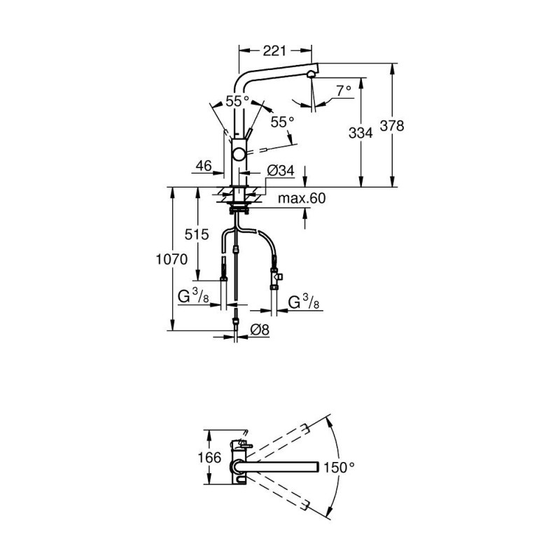 GROHE Blue Home L-tud EU (armatur)
