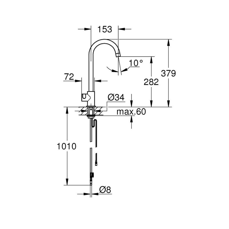 GROHE Blue Home C-tud mono EU (armatur)