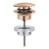 Push up bundventil, krom