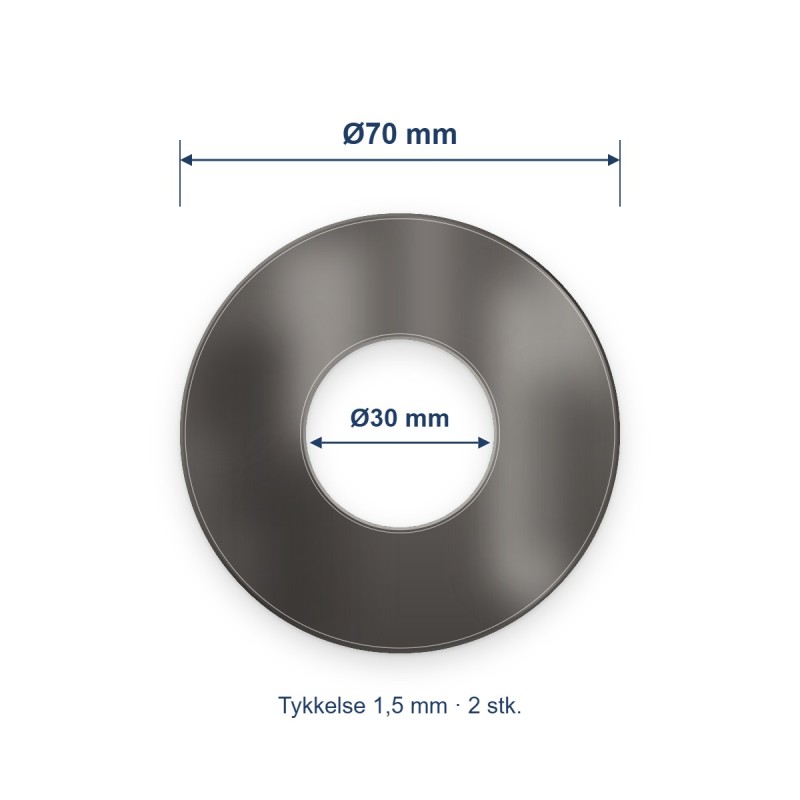 Roset HardGraphite 2-p Ø70x1,5mm A0