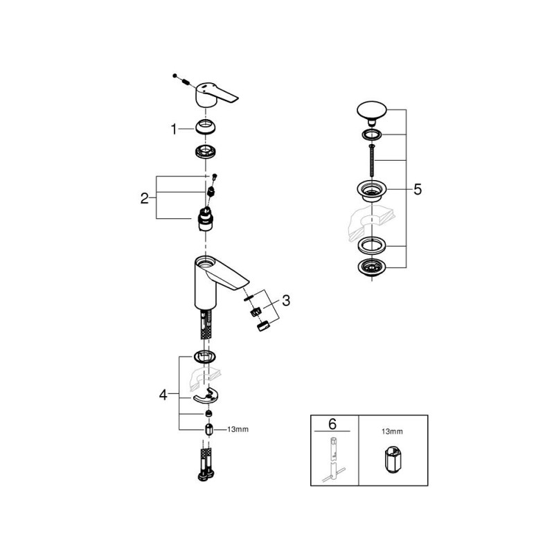 Start Hv.armatur S Push-Open 5,7l