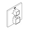 GRT Cube term. indb. til badekar & brus