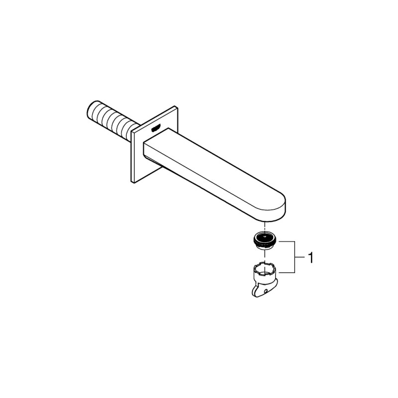 GROHE Plus karudløb væg udv